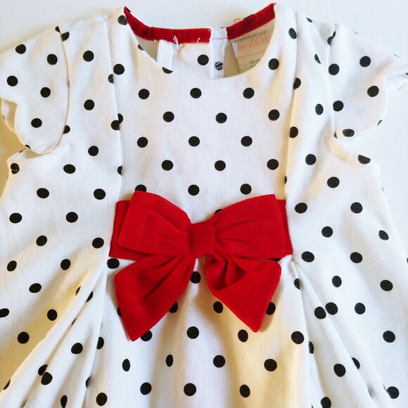Maggie & Zoe Short-Sleeved Polka-Dot Dress 12 months - Picture 2 of 10